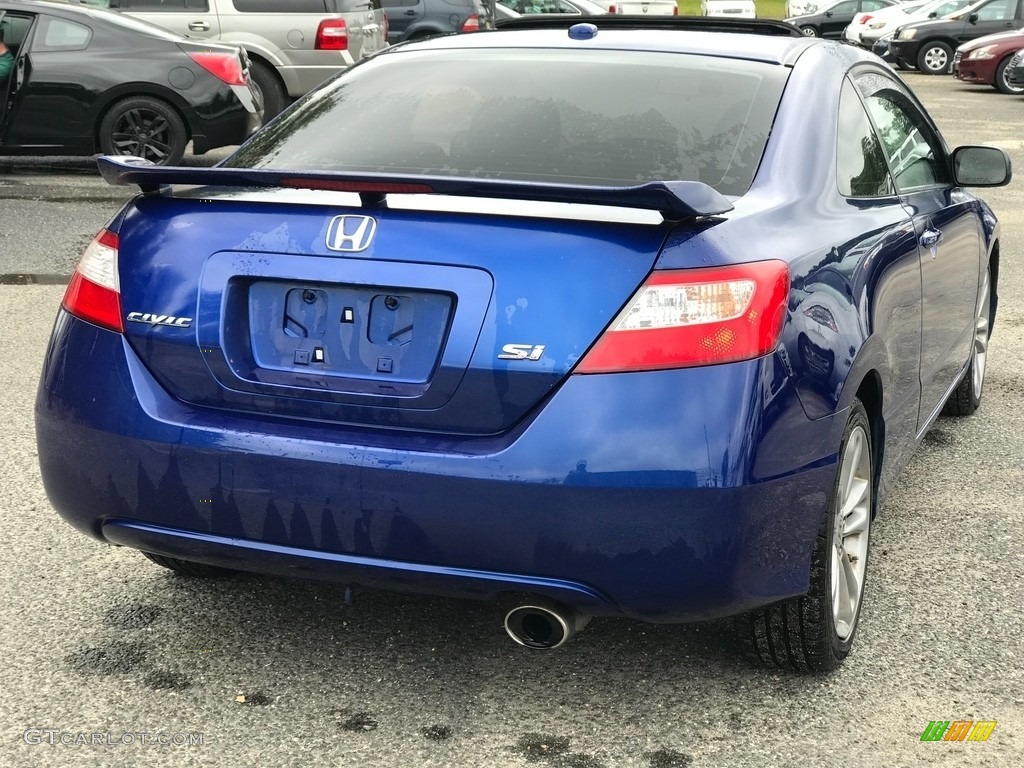 2008 Civic Si Coupe - Fiji Blue Pearl / Black photo #7