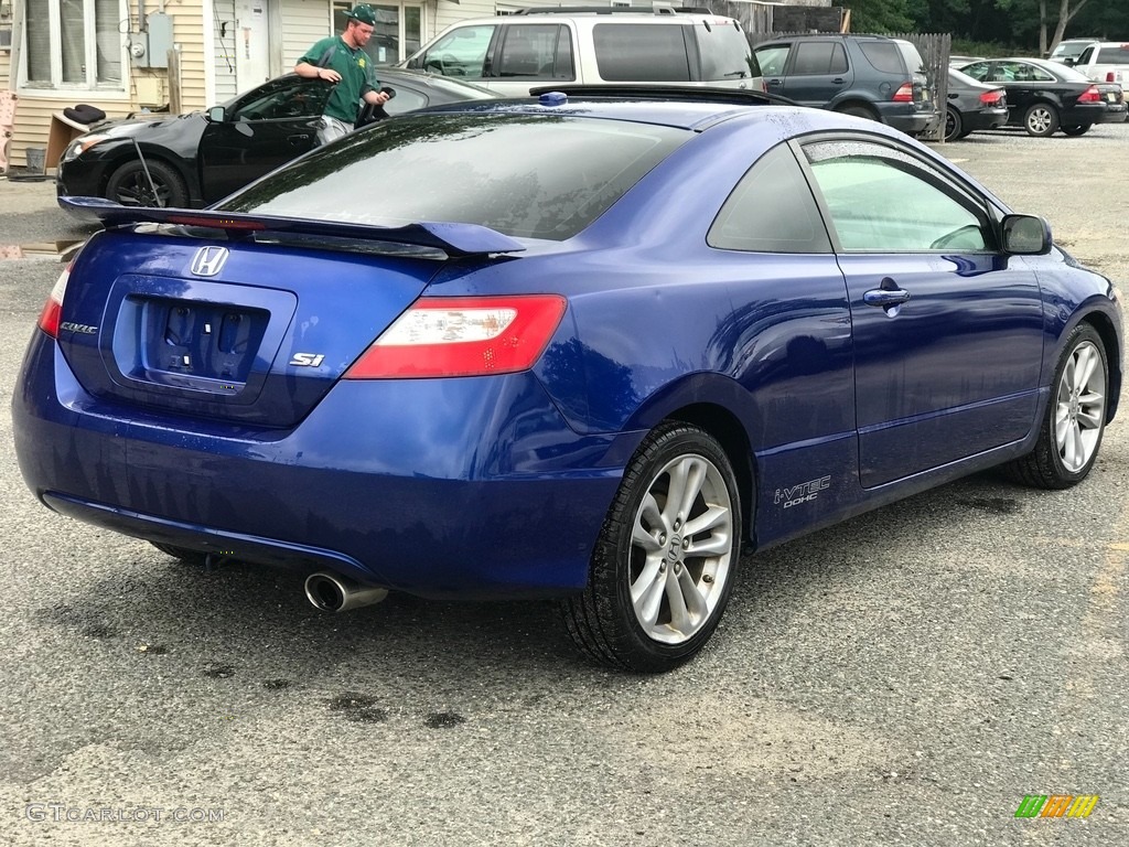 2008 Civic Si Coupe - Fiji Blue Pearl / Black photo #8