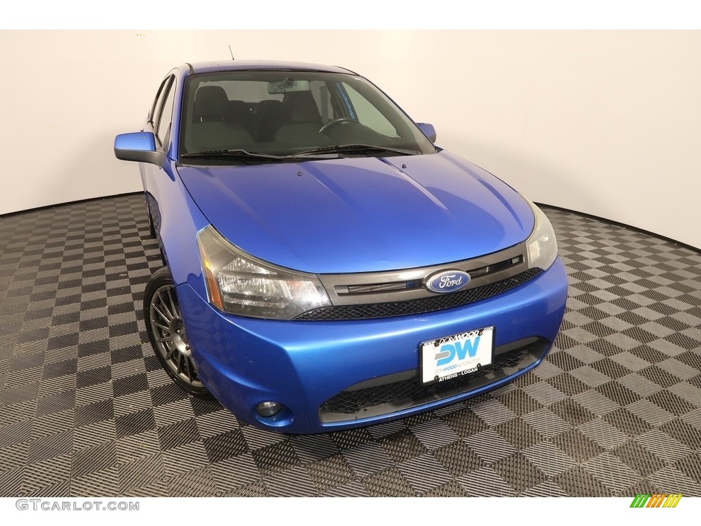 2011 Focus SES Sedan - Blue Flame Metallic / Charcoal Black photo #4