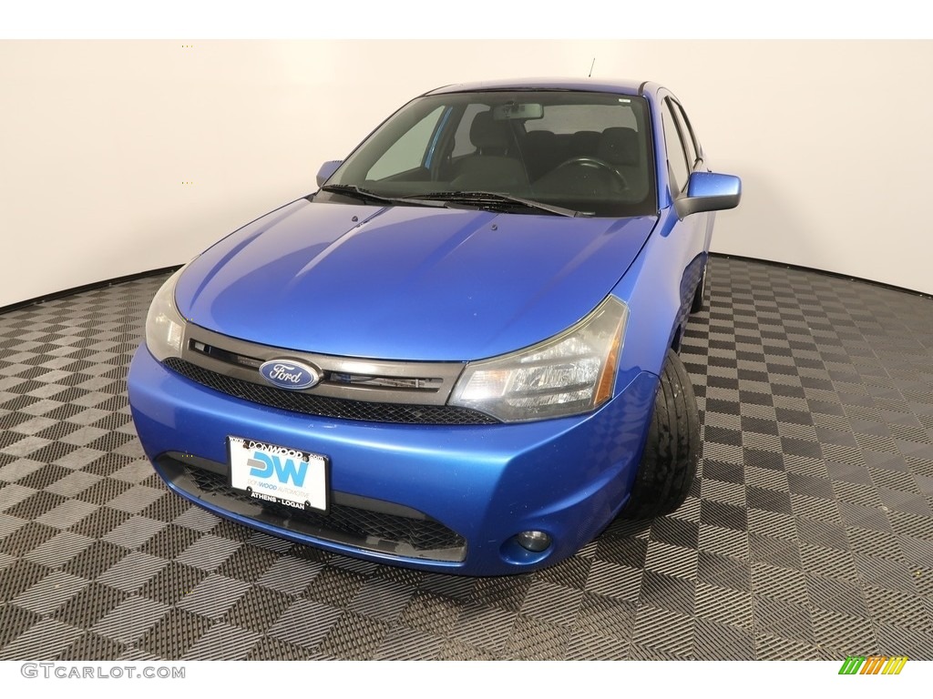 2011 Focus SES Sedan - Blue Flame Metallic / Charcoal Black photo #6