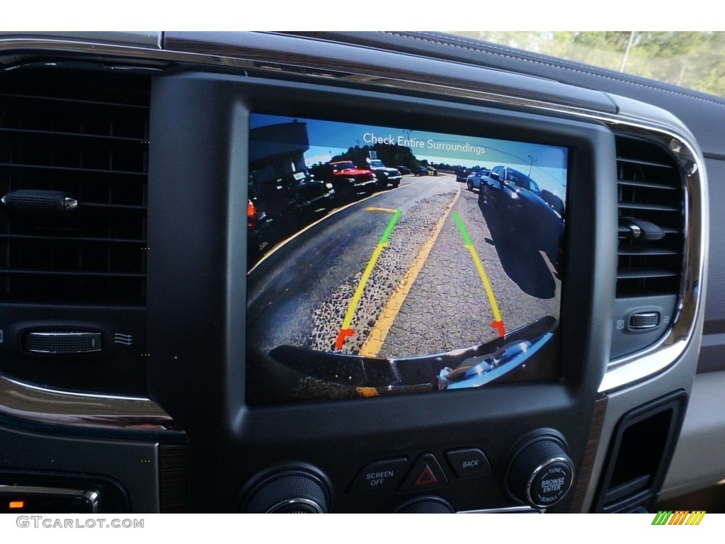 2018 1500 Laramie Crew Cab 4x4 - Brilliant Black Crystal Pearl / Canyon Brown/Light Frost Beige photo #4