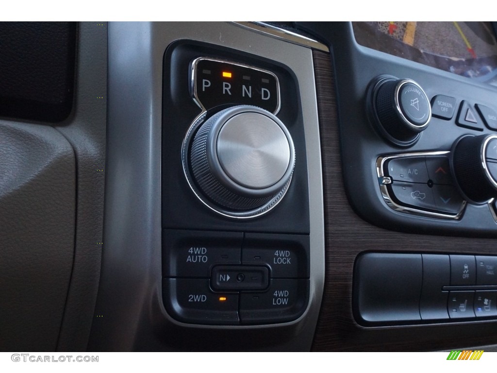 2018 1500 Laramie Crew Cab 4x4 - Brilliant Black Crystal Pearl / Canyon Brown/Light Frost Beige photo #5