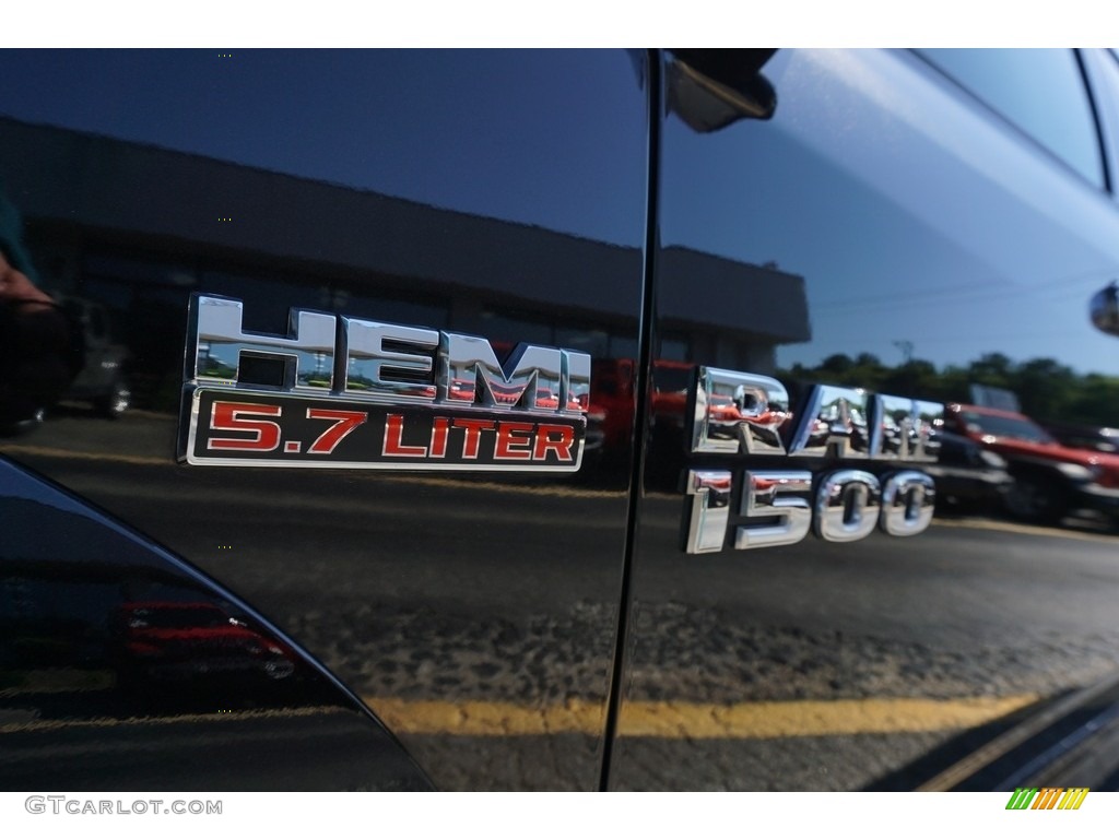 2018 1500 Laramie Crew Cab 4x4 - Brilliant Black Crystal Pearl / Canyon Brown/Light Frost Beige photo #19