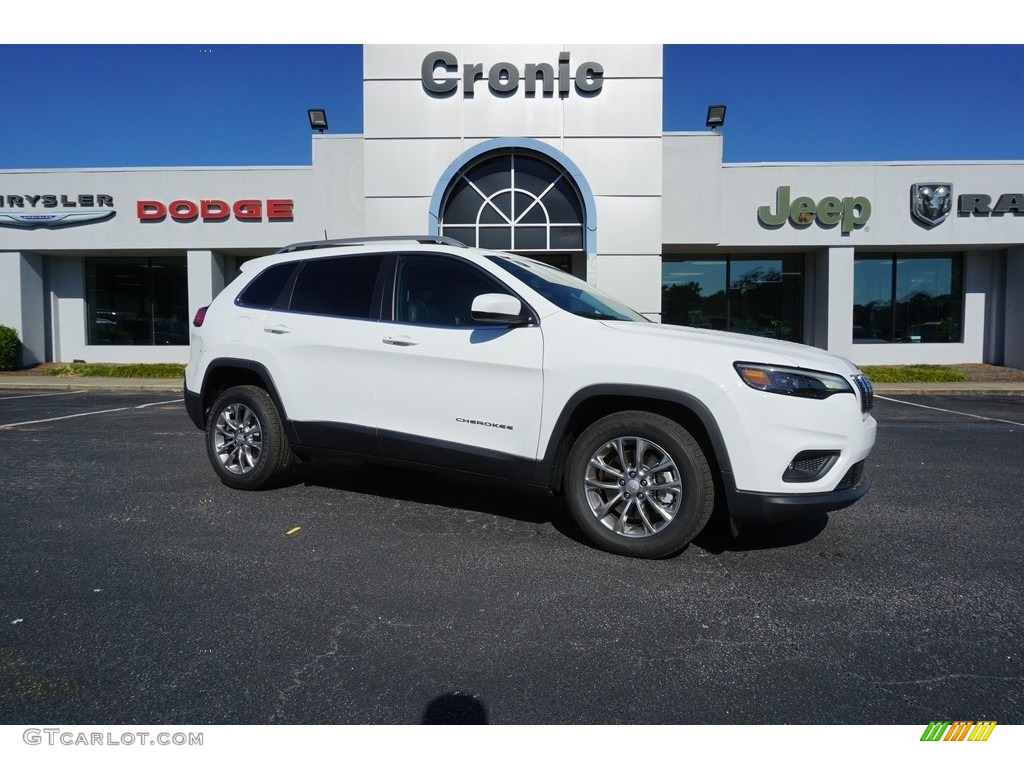 2019 Cherokee Latitude Plus - Bright White / Black photo #1