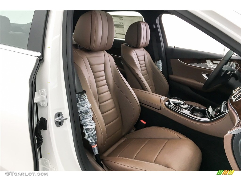 Nut Brown/Black Interior 2018 Mercedes-Benz E 400 4Matic Sedan Photo #127876656