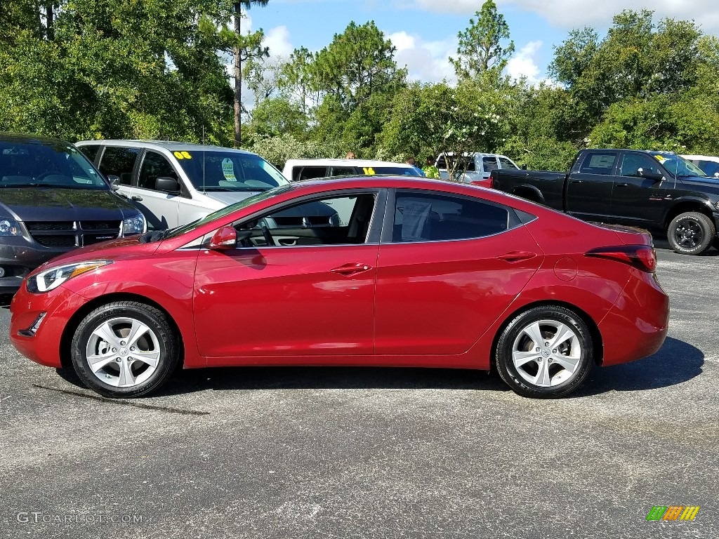 2016 Elantra Value Edition - Red / Black photo #2