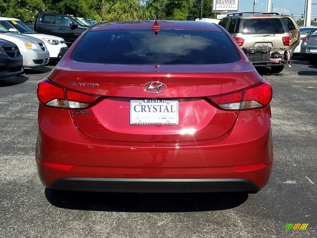 2016 Elantra Value Edition - Red / Black photo #4