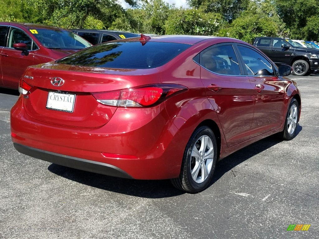 2016 Elantra Value Edition - Red / Black photo #5