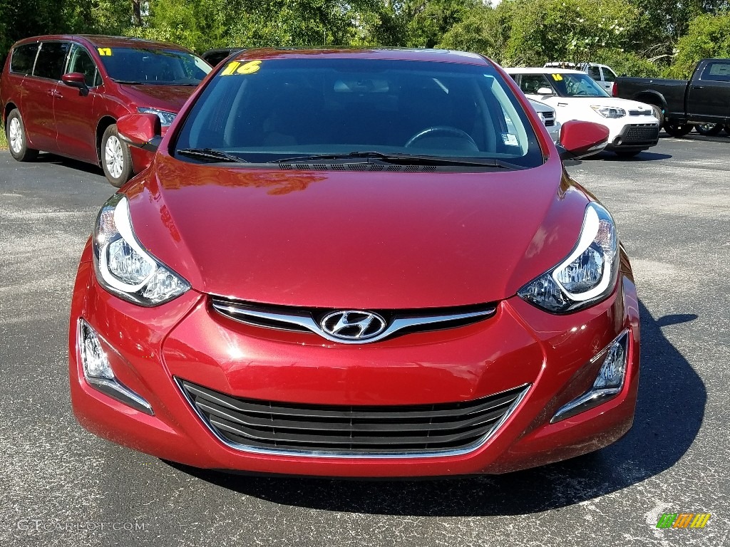 2016 Elantra Value Edition - Red / Black photo #8