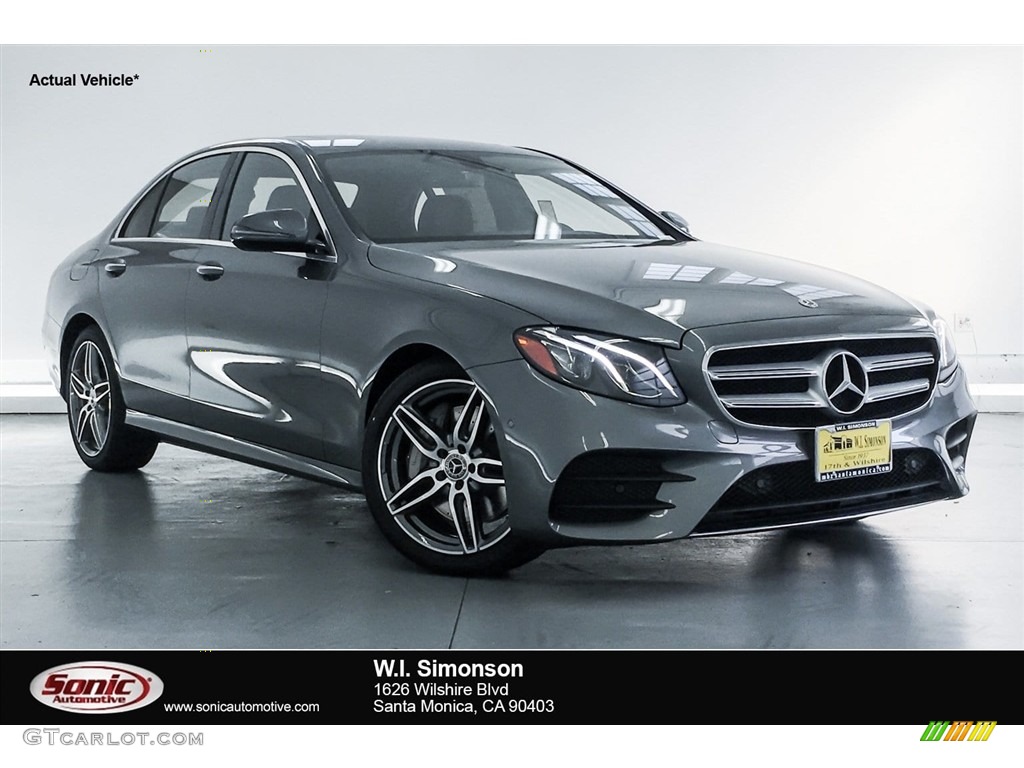 2018 E 300 Sedan - Selenite Grey Metallic / Black photo #1