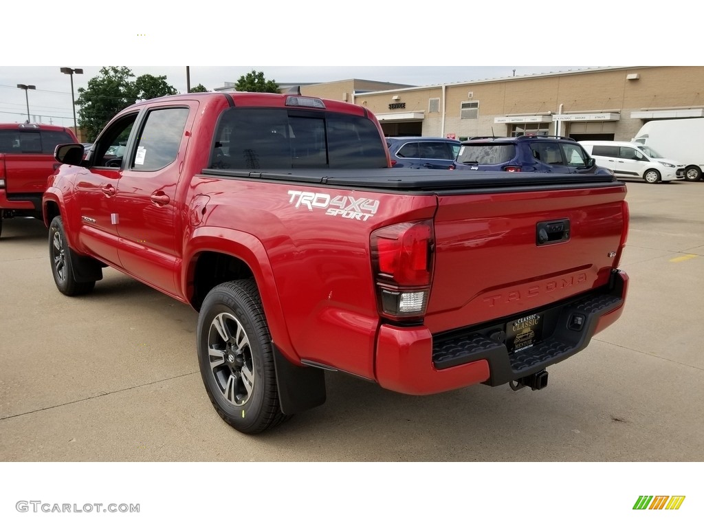 Barcelona Red Metallic 2018 Toyota Tacoma TRD Sport Double Cab 4x4 Exterior Photo #127877895