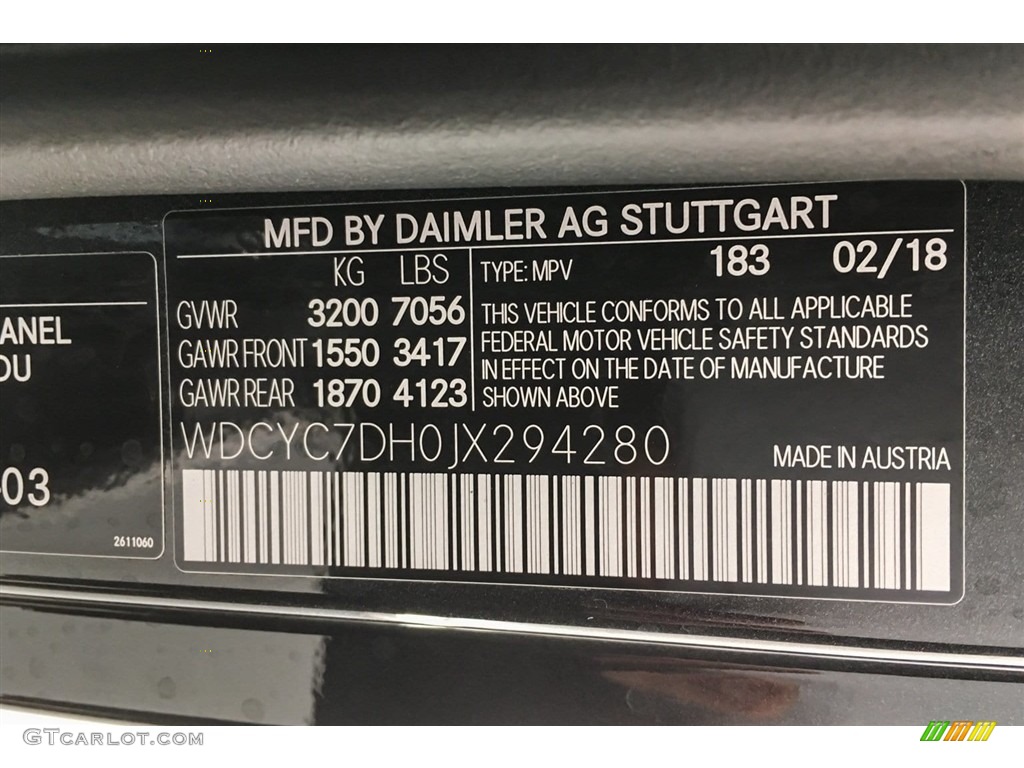 2018 G Color Code 183 for Magnetite Black Metallic Photo #127885680