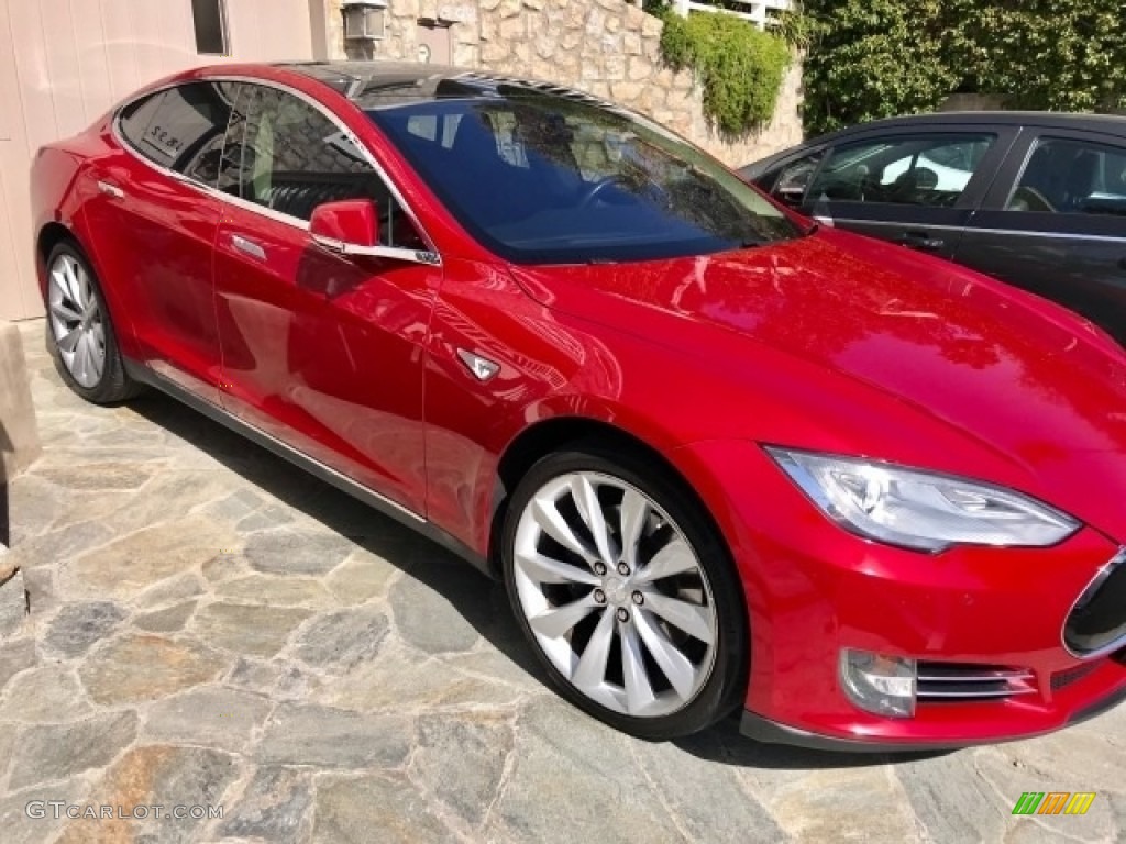 Red Tesla Multi-Coat Tesla Model S