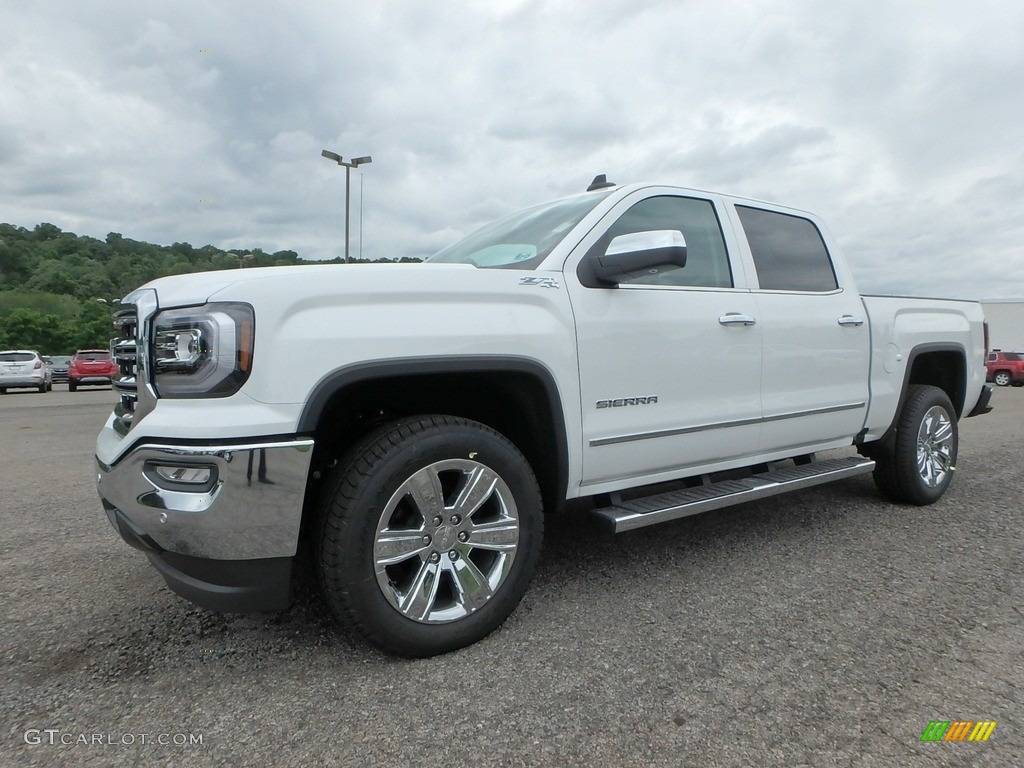 2018 Sierra 1500 SLT Crew Cab 4WD - Summit White / Jet Black photo #1