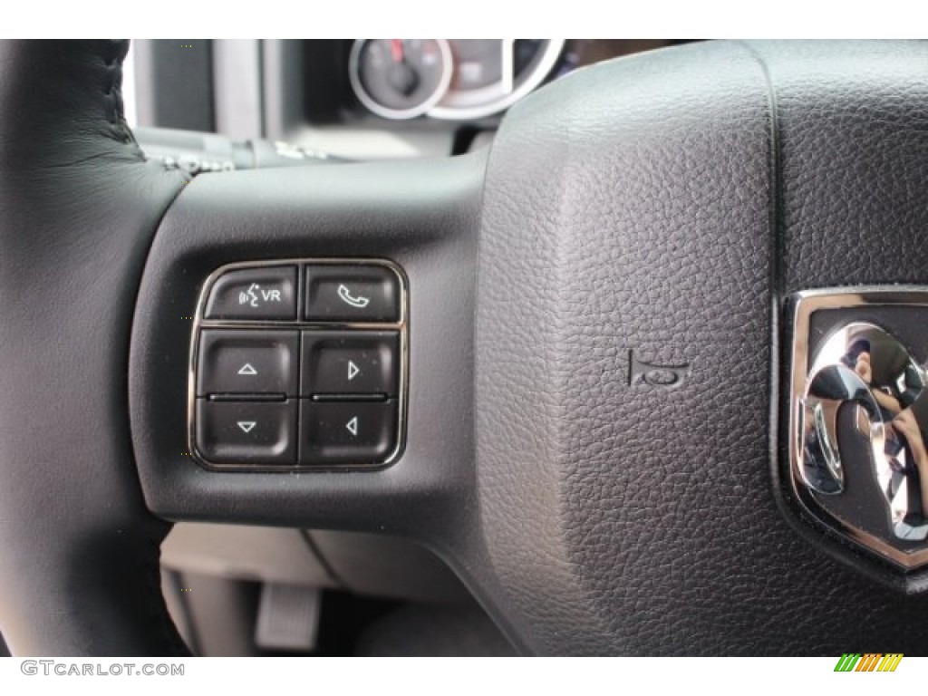 2017 1500 Big Horn Crew Cab 4x4 - Bright Silver Metallic / Black/Diesel Gray photo #20