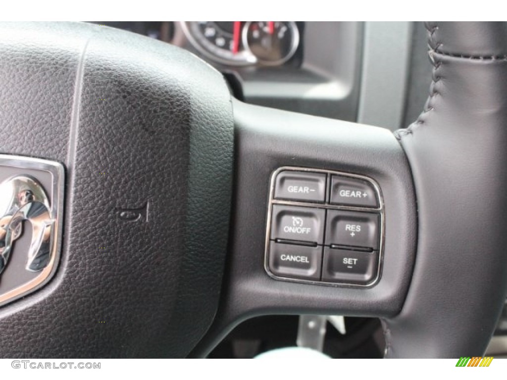 2017 1500 Big Horn Crew Cab 4x4 - Bright Silver Metallic / Black/Diesel Gray photo #21
