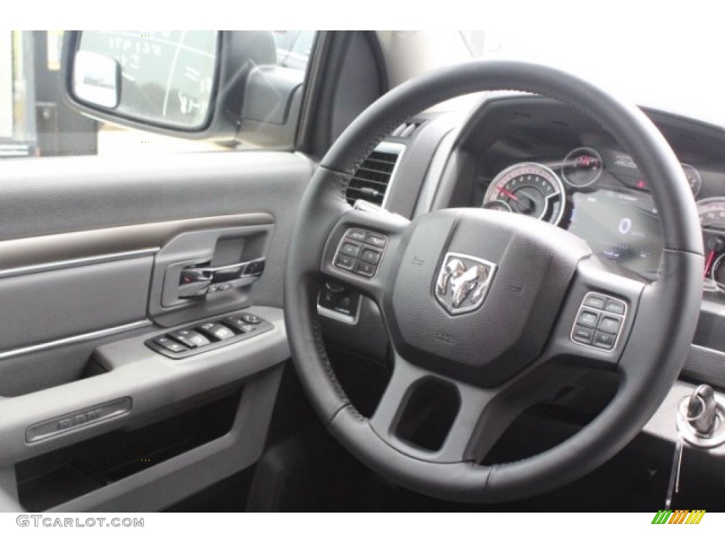 2017 1500 Big Horn Crew Cab 4x4 - Bright Silver Metallic / Black/Diesel Gray photo #27
