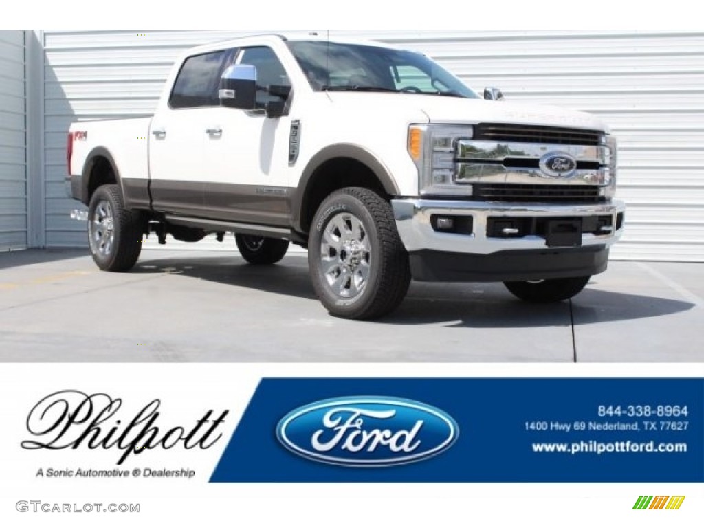 2018 F250 Super Duty King Ranch Crew Cab 4x4 - Oxford White / King Ranch Kingsville Java photo #1