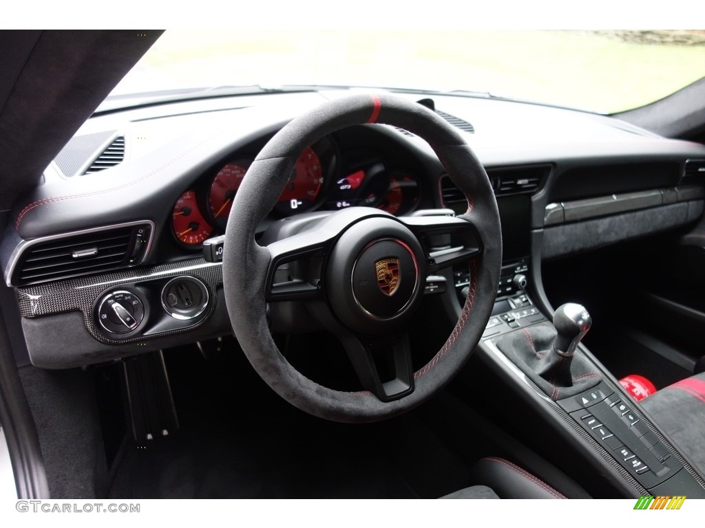 2018 Porsche 911 GT3 Black Steering Wheel Photo #127892529