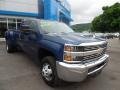 Deep Ocean Blue Metallic - Silverado 3500HD Work Truck Crew Cab Dual Rear Wheel 4x4 Photo No. 3