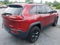 2015 Deep Cherry Red Crystal Pearl Jeep Cherokee Trailhawk 4x4  photo #7