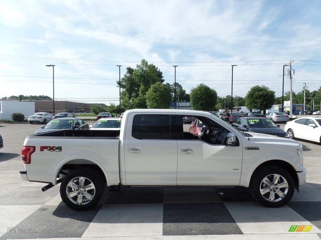 2017 F150 Platinum SuperCrew 4x4 - White Platinum / Limited Brunello photo #3