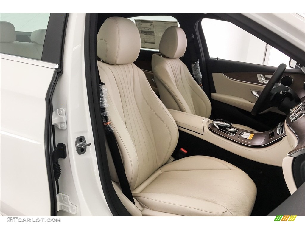 2018 E 300 Sedan - Polar White / Macchiato Beige/Black photo #2