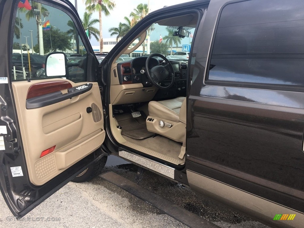 2005 F350 Super Duty Lariat Crew Cab 4x4 Dually - Arizona Beige Metallic / Tan photo #5