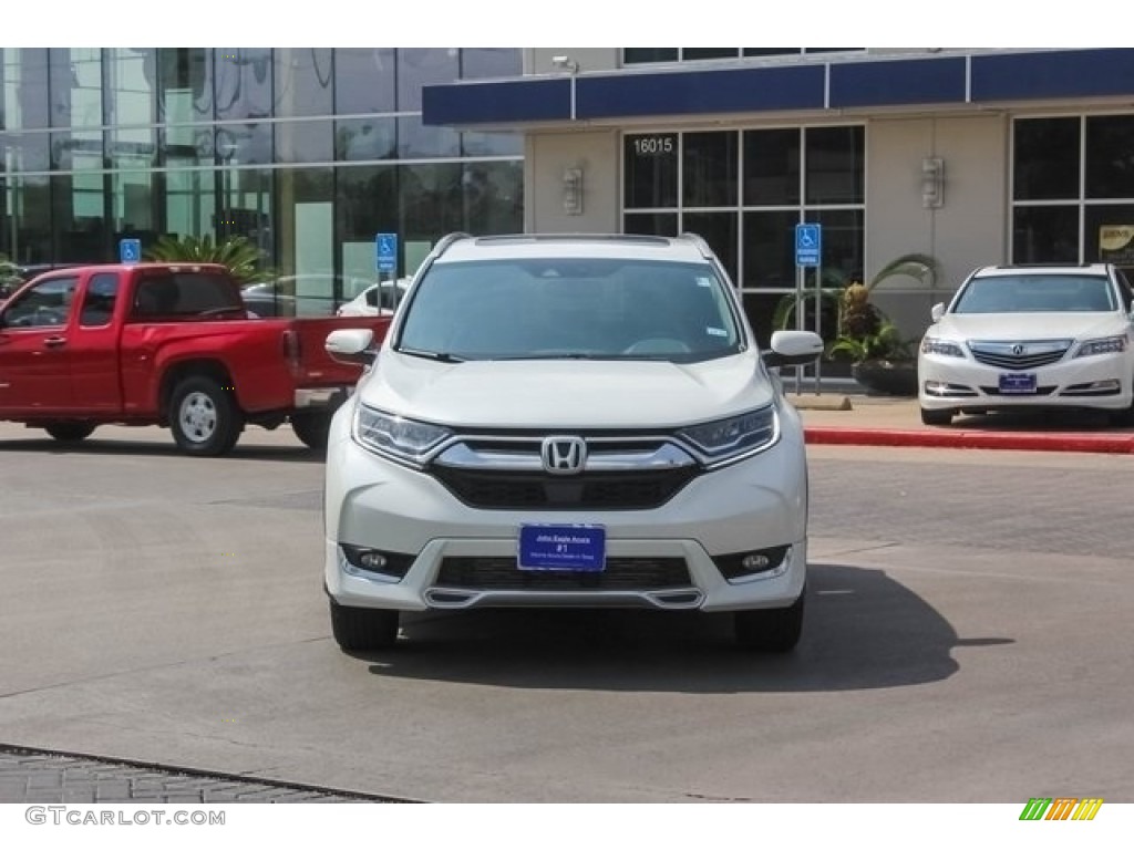 2018 CR-V Touring - White Diamond Pearl / Black photo #2
