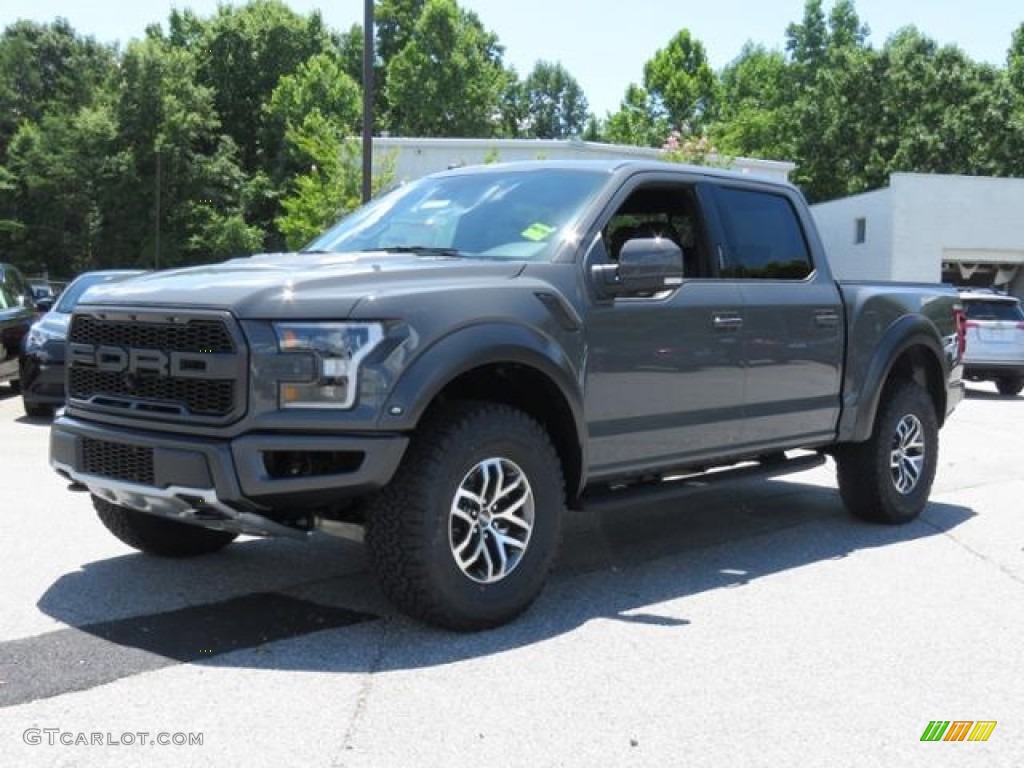 2018 F150 SVT Raptor SuperCrew 4x4 - Lead Foot / Raptor Black photo #3