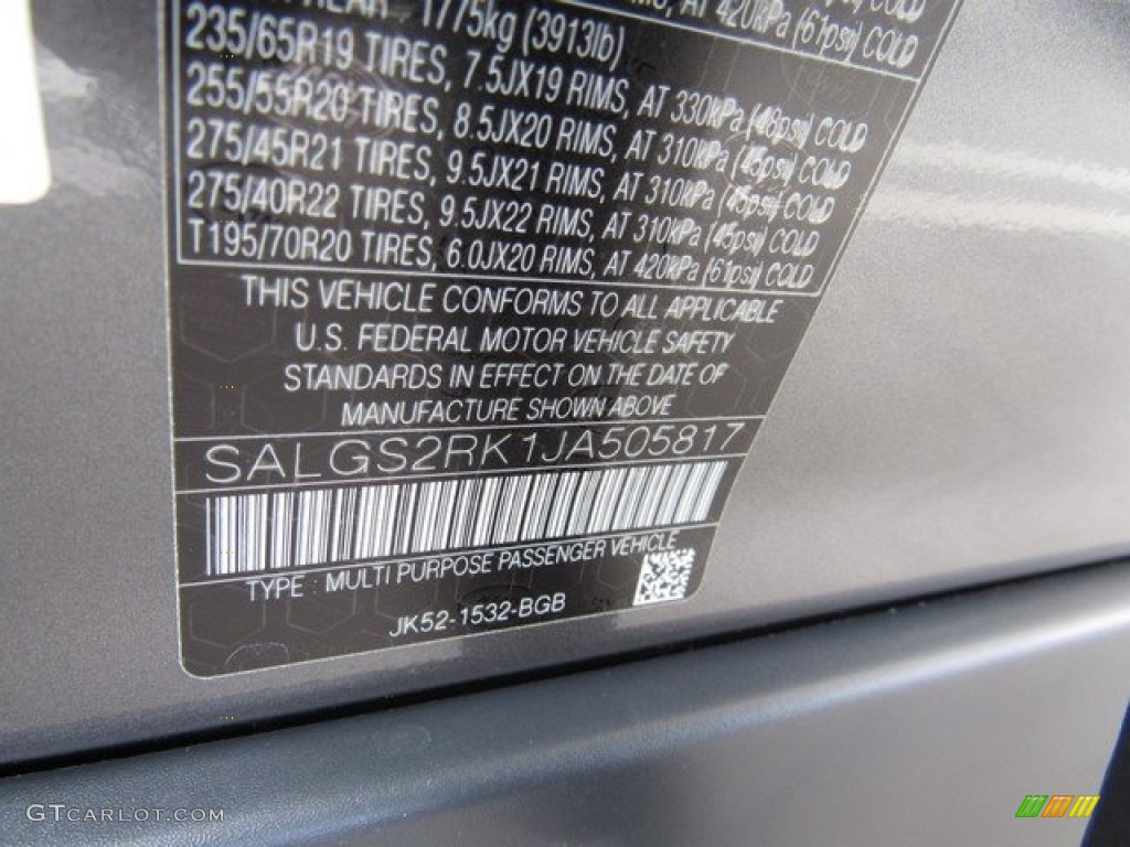 2018 Range Rover HSE - Corris Grey Metallic / Ebony photo #41