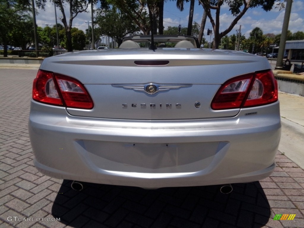 2008 Sebring Limited Convertible - Bright Silver Metallic / Dark Slate Gray/Light Slate Gray photo #3