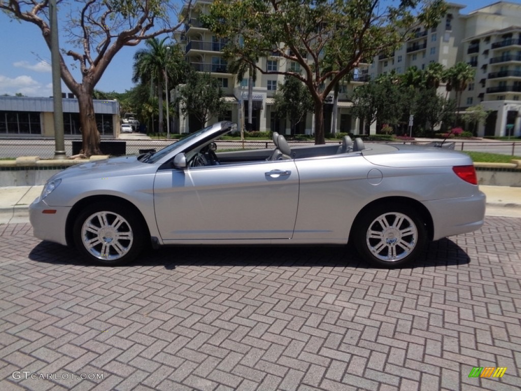 2008 Sebring Limited Convertible - Bright Silver Metallic / Dark Slate Gray/Light Slate Gray photo #6