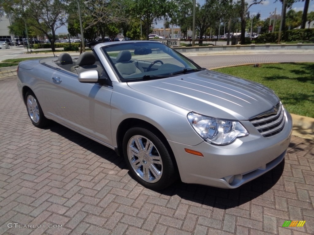 2008 Sebring Limited Convertible - Bright Silver Metallic / Dark Slate Gray/Light Slate Gray photo #33