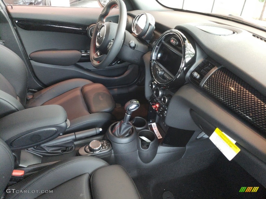 Carbon Black Interior 2019 Mini Hardtop Cooper S 4 Door Photo #127910518