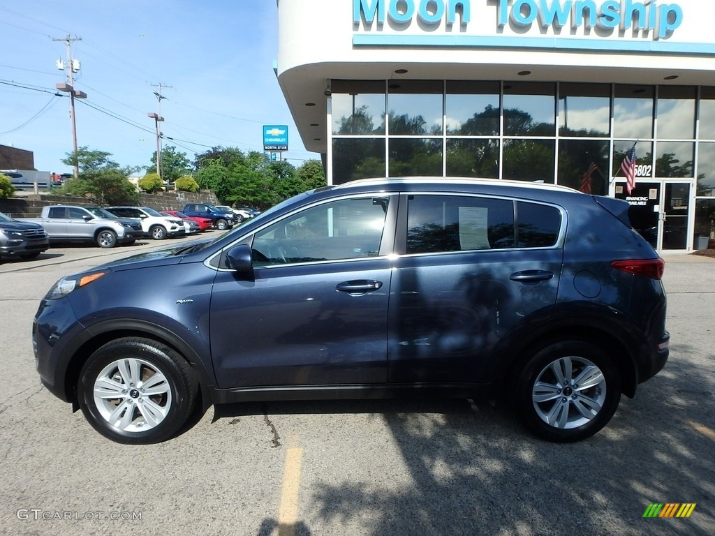 2017 Sportage LX AWD - Pacific Blue / Black photo #2