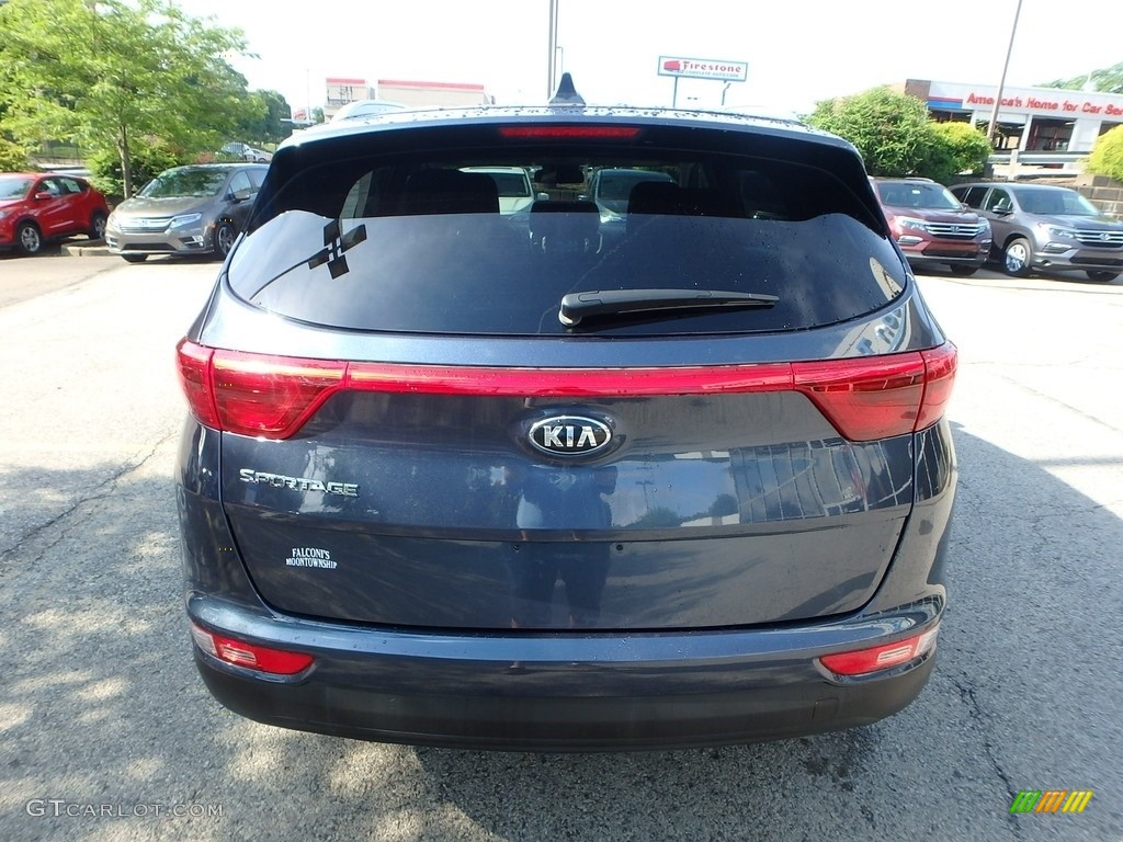 2017 Sportage LX AWD - Pacific Blue / Black photo #4