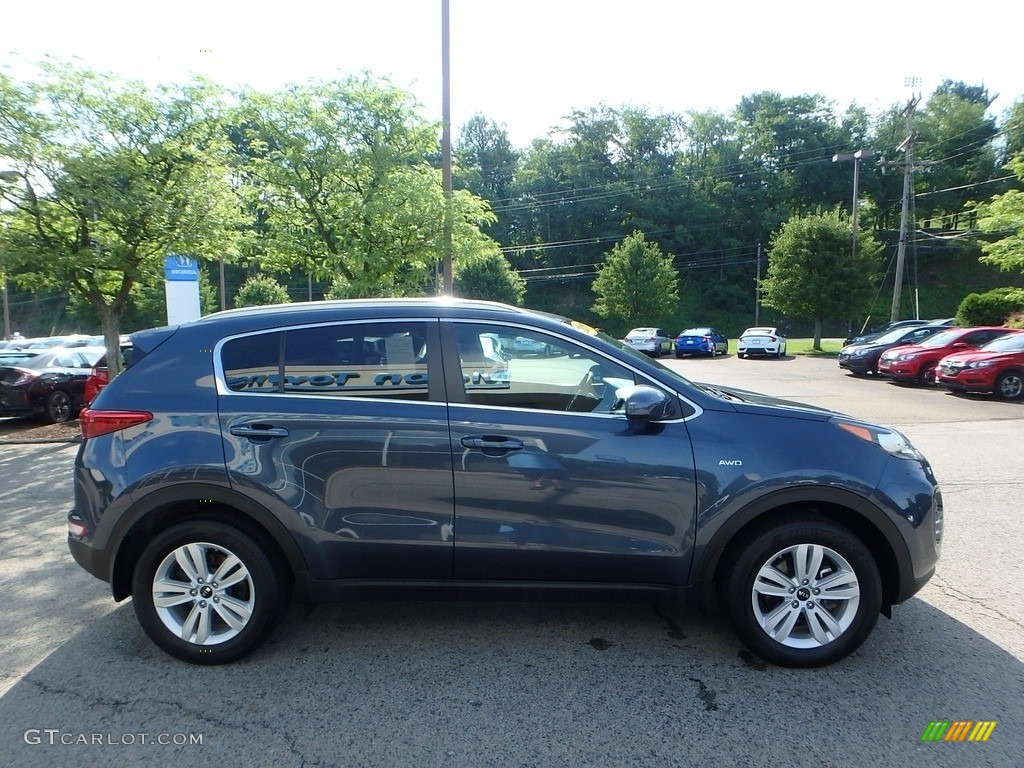 2017 Sportage LX AWD - Pacific Blue / Black photo #7