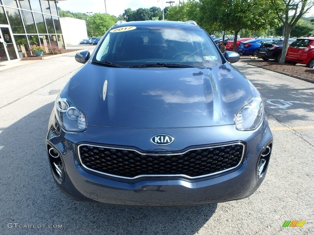 2017 Sportage LX AWD - Pacific Blue / Black photo #9