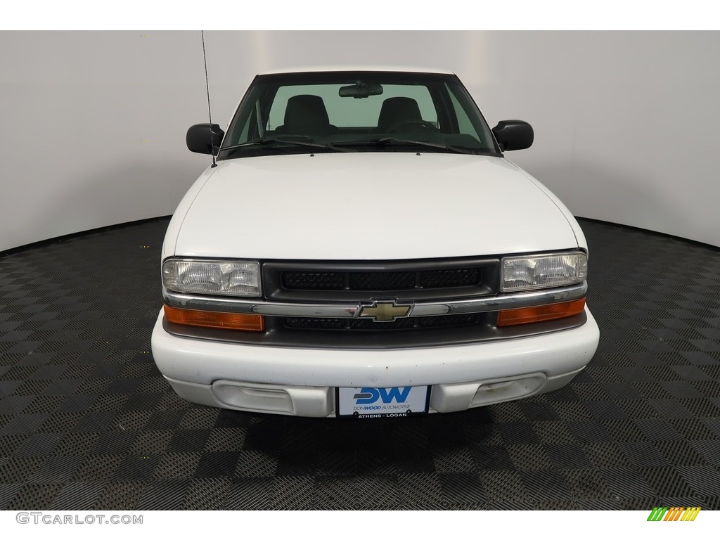 2001 S10 LS Regular Cab - Summit White / Graphite photo #5