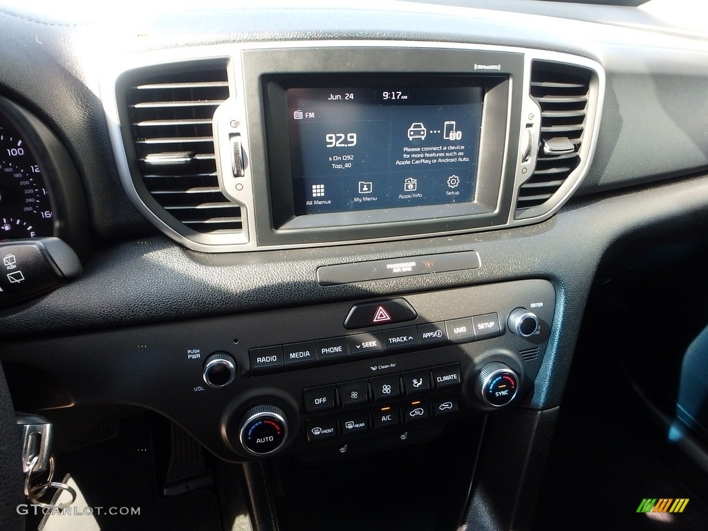 2017 Sportage LX AWD - Pacific Blue / Black photo #22