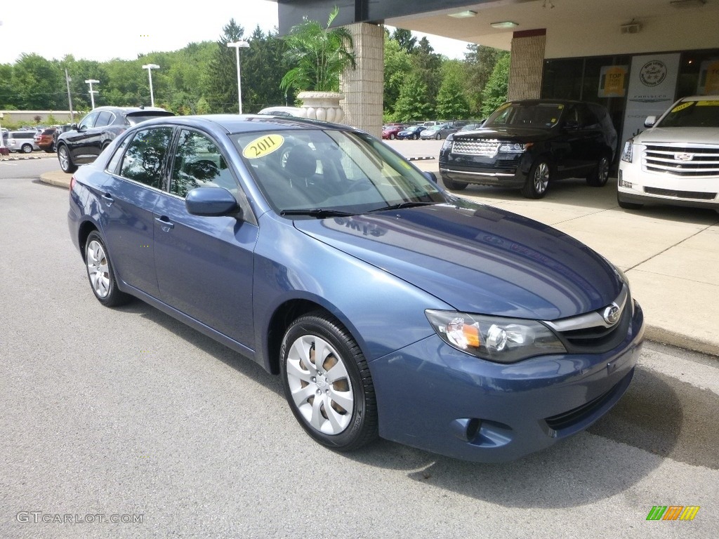 2011 Impreza 2.5i Sedan - Sky Blue Pearl / Carbon Black photo #3