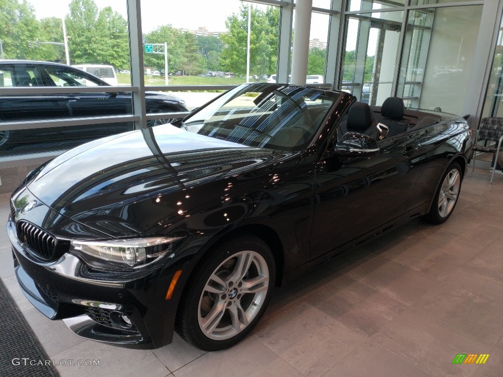 Black Sapphire Metallic 2019 BMW 4 Series 430i xDrive Convertible Exterior Photo #127913551