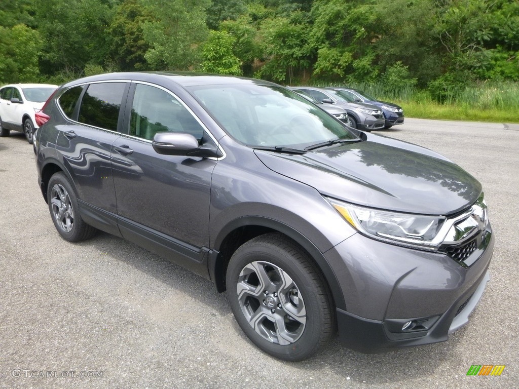 2018 CR-V EX AWD - Gunmetal Metallic / Gray photo #5