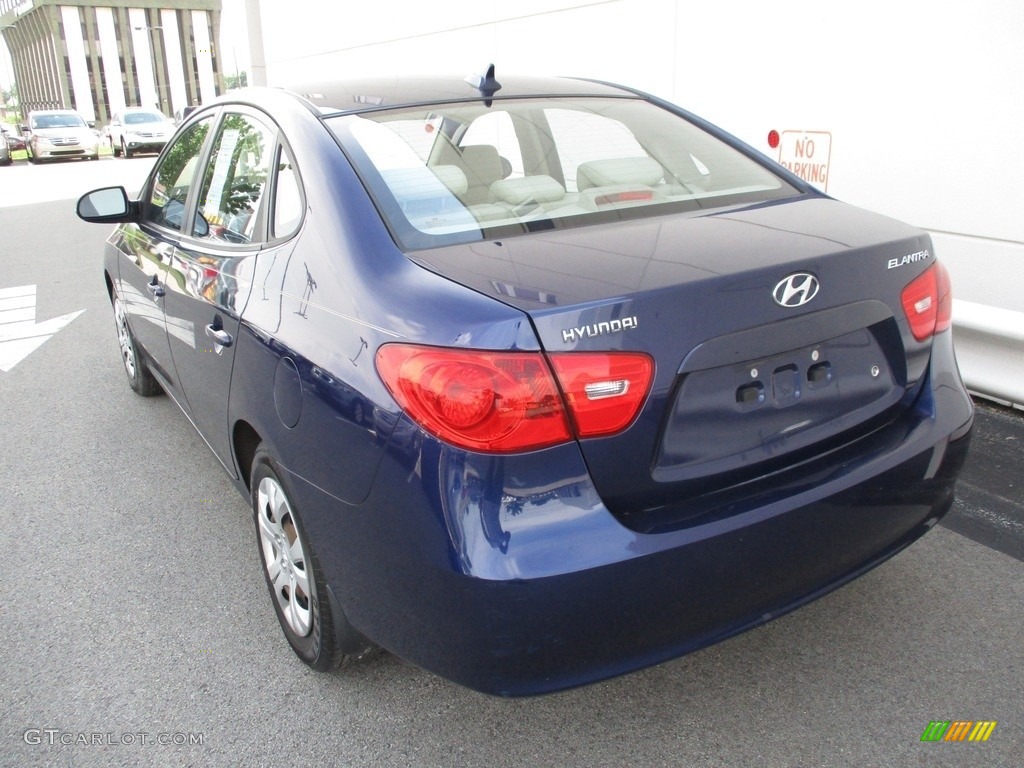 2009 Elantra GLS Sedan - Regatta Blue / Beige photo #3