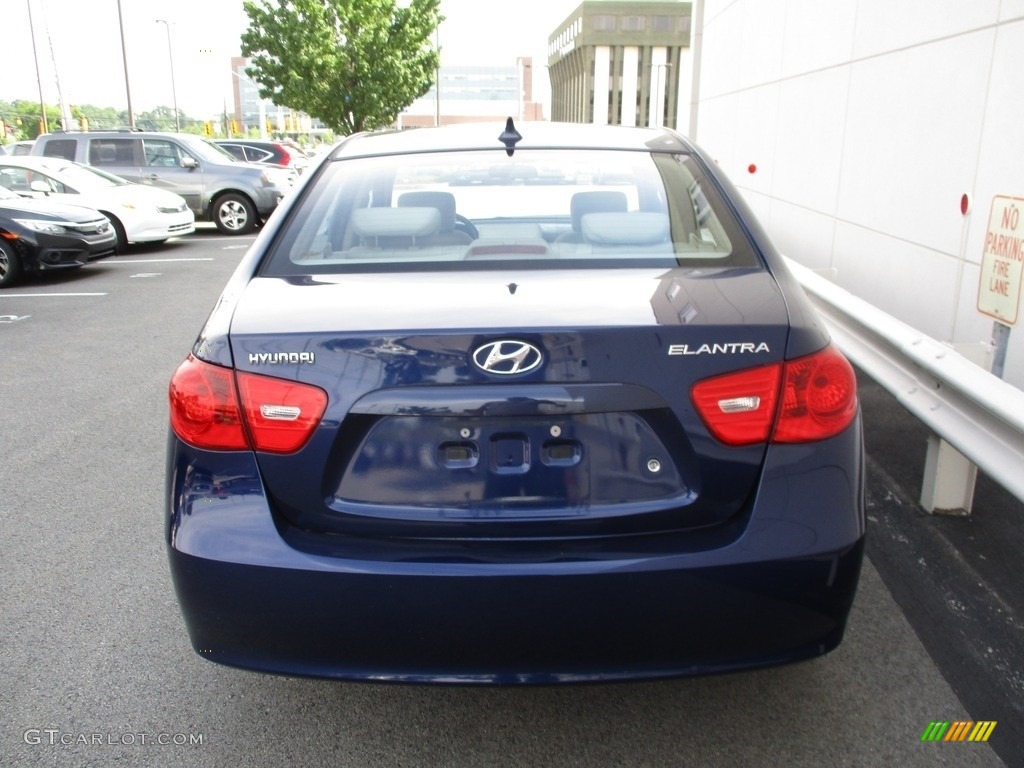 2009 Elantra GLS Sedan - Regatta Blue / Beige photo #4