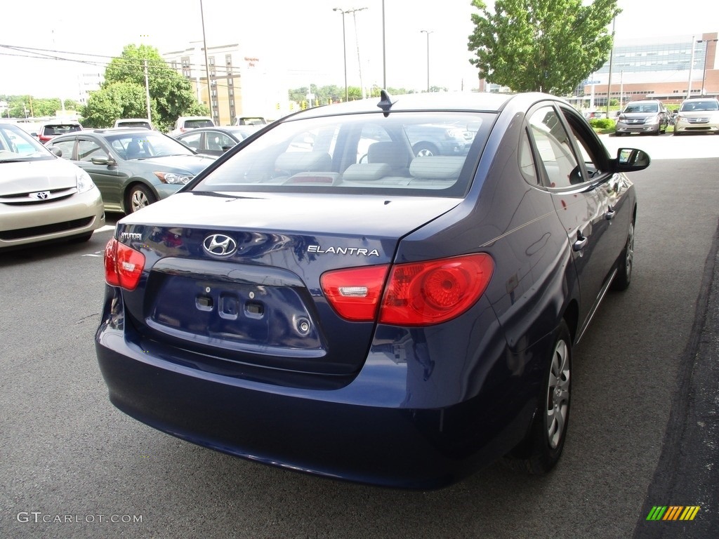 2009 Elantra GLS Sedan - Regatta Blue / Beige photo #5
