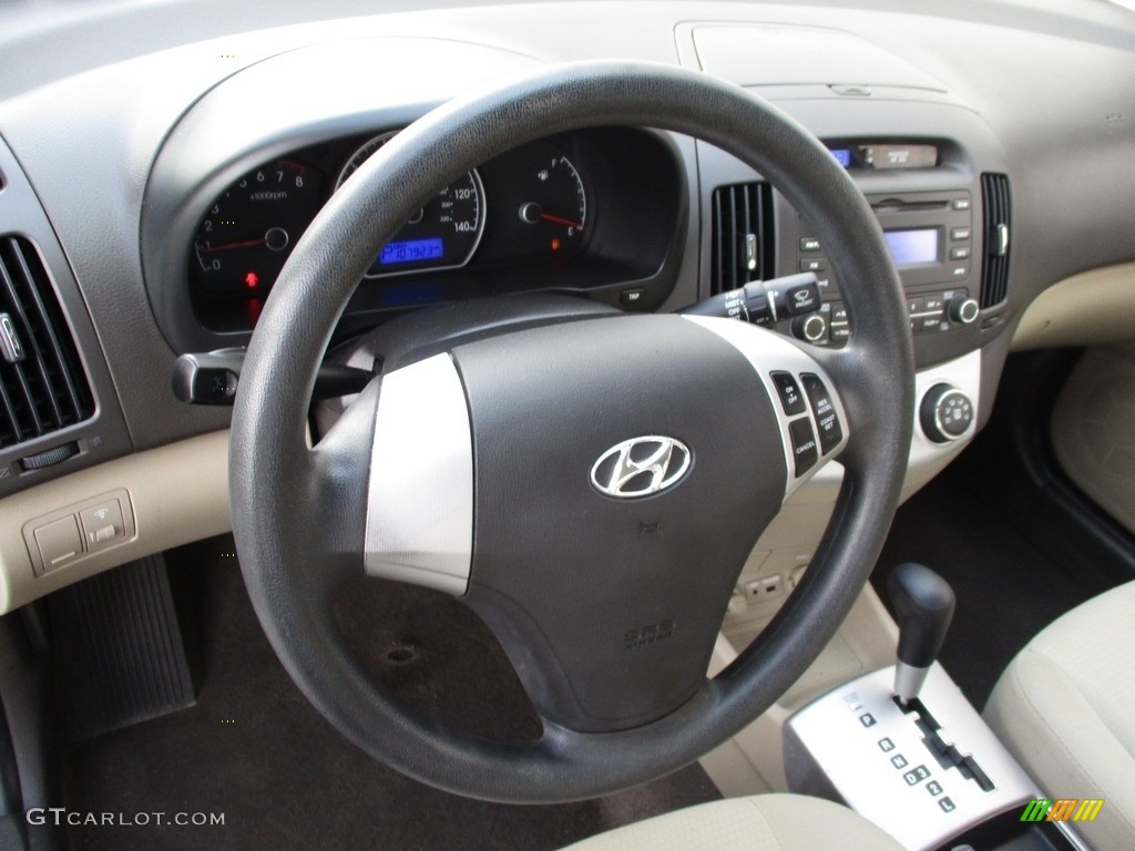 2009 Elantra GLS Sedan - Regatta Blue / Beige photo #13