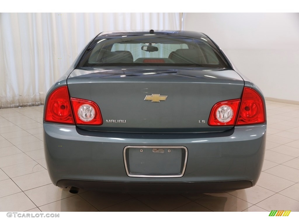 2009 Malibu LS Sedan - Silver Moss Metallic / Titanium photo #14