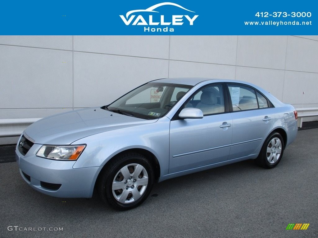 2008 Sonata GLS - Silver Blue / Gray photo #1